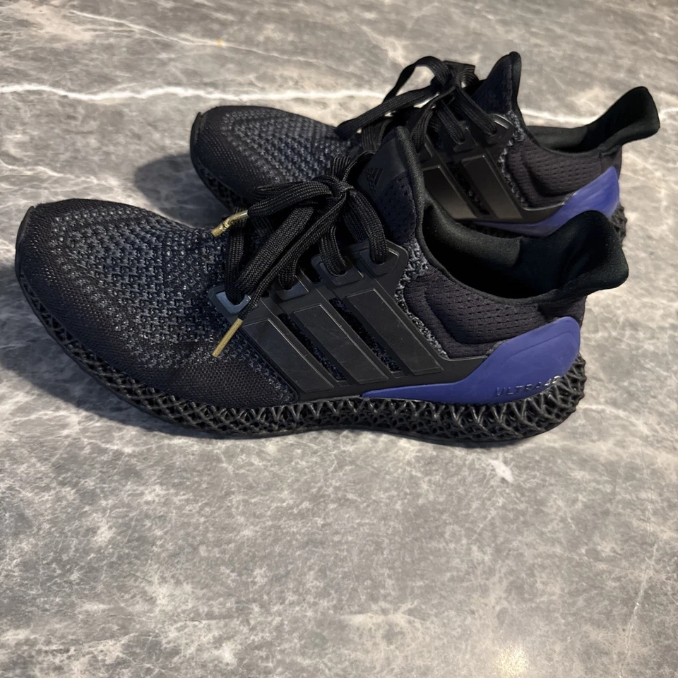 Adidas Ultra 4D Black Purple OG 2020 Men's Size 10 Running Shoes Sneakers FW7089 - Image 1 of 4