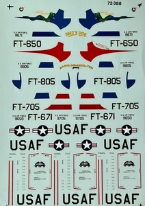Decals: F-80C Shooting Stars Microscale | No. 72-0388 | 1:72 - Picture 1 of 1