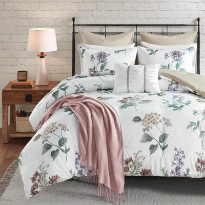 Zennia Country Cottage Queen Comforter Set with Throw-Blanket, Floral Print o... - Image 1 of 4