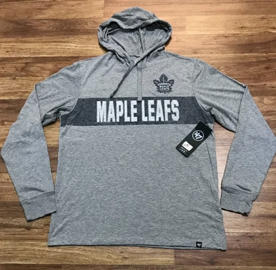 MENS M  - NEW '47 Brand 2021 NHL Toronto Maple Leafs Hockey T-Shirt Hoodie - Image 1 of 4