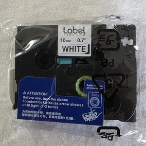 12Pack Label KINGDOM TZe-241 TZ Tape 18mm 0.7 Laminated White for Brother TZe241 - Picture 1 of 3