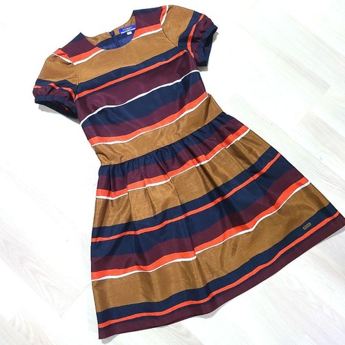 Abito Burberry Blue Label manica corta al ginocchio poliestere lucido