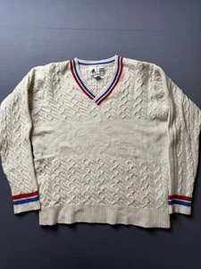 Adidas X Pharrell Williams Pullover mit Zopfmuster und V-Ausschnitt Large - Bild 1 von 8