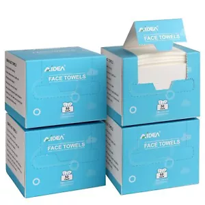 Disposable Face Towels, 200Ct (4 Box) Facial Wipes for Sensitive Skin & Travel - Picture 1 of 7