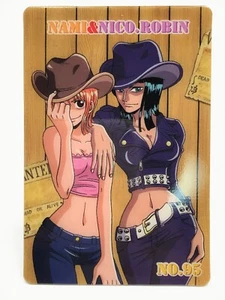 Nami Robin One Piece Plastic Card Bandai Giapponese Rarissima n.95 2003 F/S - Foto 1 di 12