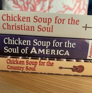 Chicken Soup for the Soul books lot of 3 Paperback America, Country & Christian - Picture 1 of 6