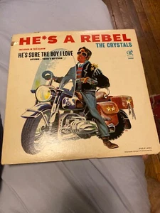 The Crystals 1963 He’s A Rebel Mono 1st Press Blue Label Deep Groove - Picture 1 of 8