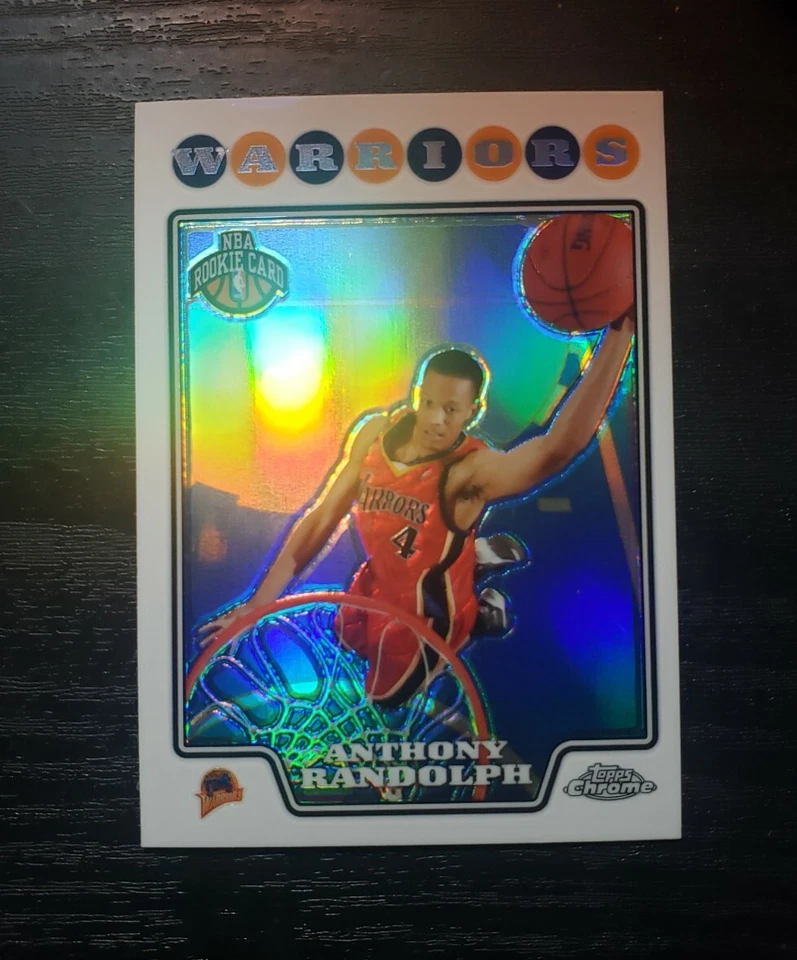 2008 Topps # 193 Anthony Randolph  RC  Golden State Warriors  - Image 1 of 2