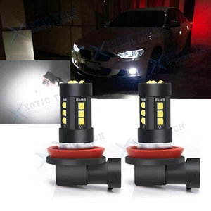2x LED Fog Light Bulbs Super Bright White 6000K Lamp For BMW 428i 2014 2015 2016 - Picture 1 of 12