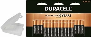 Duracell CopperTop AAA Alkaline 1.5V Batteries Exp. 2028 with Holder, 24 Pack - Picture 1 of 1