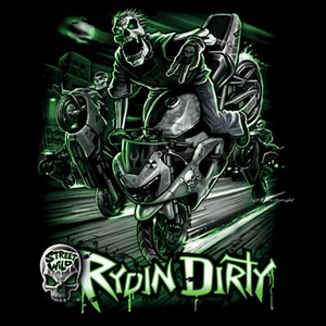 Camisa de motociclista para hombre camiseta de trabajo motocicleta Racing Fighter Skull lema dicho *4019 - Imagen 1 de 4