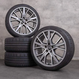 Audi A4 S4 Felgen 19 Zoll 8W B9 Sommerräder 8W0601025DH anthrazit matt - Bild 1 von 5
