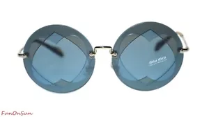 GAFAS DE SOL MUJER MIU MIU MU01SS VA06P2 AZUL AVELLANA / LENTE AZUL 62mm - Imagen 1 de 5