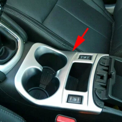 Para Nissan Qashqai J11 2014-2021 Cromo Portavasos de Agua Cubierta Tapicería Accesorios Foto 1 de 4