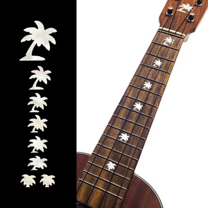 UKF-250PT-WT Inlay Stickers, Palm Trees - Fret Markers for Ukuleles - Bild 1 von 3
