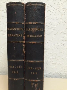 Blackwood's Magazine, 2 VOLS, July-Dec 1848, Jan-June 1849, ACCEPTABLE - Picture 1 of 10
