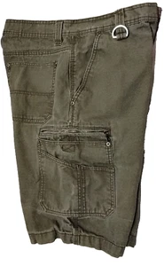 Mens 34 C. E. SCHMIDT Workwear Olive Green Carpenter Ripstop Shorts - Picture 1 of 17