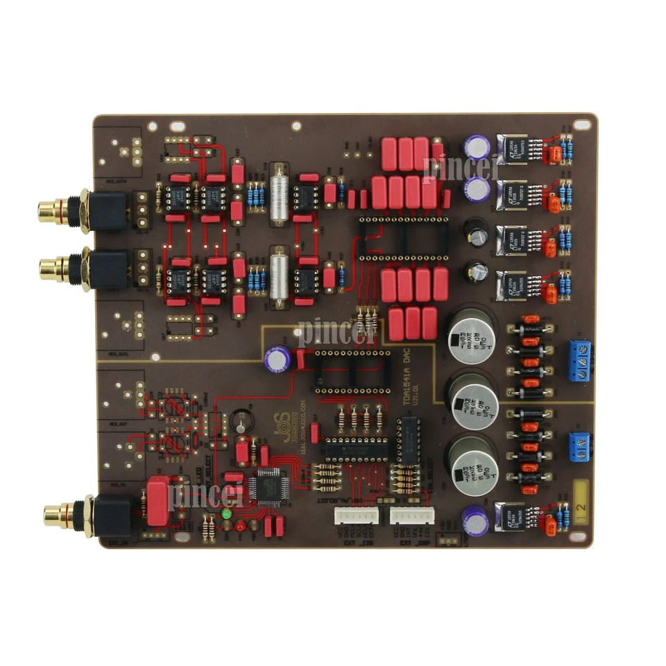 Placa decodificadora DAC semielaborada con fibra óptica USB Bluetooth para Philips TDA1541 Foto 1 de 4
