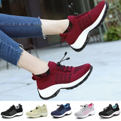 Women Ortho Stretch Cushion Sneakers Orthopedic Diabetic Running Walking Shoes - Image 1 of 4