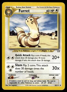 Furret #035/111 Pokémon Neo Genesis quasi nuovi o migliori - Foto 1 di 2