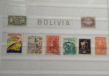 BOLIVIA--FRANCOBOLLI AMERICA SUD--LOTTO N. 8 PEZZI MISTI-