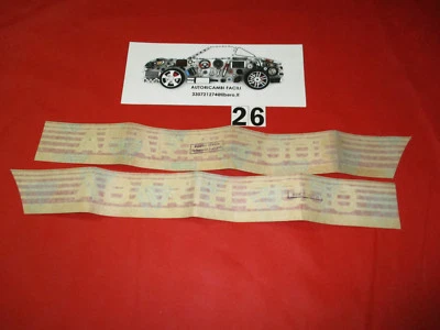 COPPIA ADESIVI PARAFANGO POSTERIORE FIAT RITMO ABARTH 2000 1° SERIE Foto 1 de 3