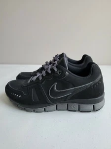 Nike Free Waffle 454399-001 Black Running Shoes Lace Up Low Top US Men's Size 6 - Picture 1 of 10