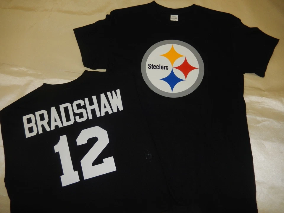 0925 MENS Pittsburgh Steelers TERRY BRADSHAW Eligible Receiver Jersey Shirt New - Image 1 of 1