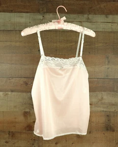 NEW VINTAGE L'EGGS PINK with LACE CAMISOLE LINGERIE - SIZE 34 - NWT - Picture 1 of 4