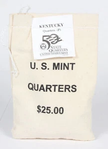 100 x 2001-D Kentucky State Quarters in Unopened $25 U.S. Mint Bag - Picture 1 of 1