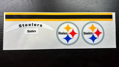 Pittsburgh Steelers Mini Football Helmet Decal Set Cover