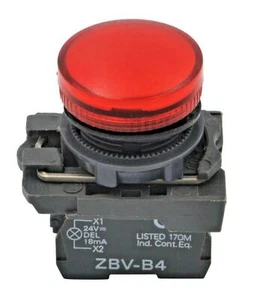 Panel Mount Switch Generic-  LED RED XB5AVB4 - Picture 1 of 7