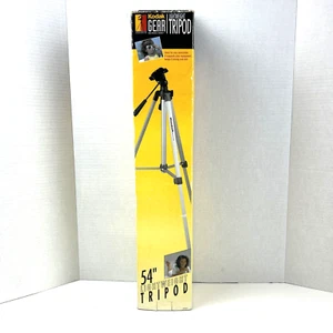 NOS - KODAK Gear lightweight aluminum 54" photo/video Tripod. OPEN BOX - Picture 1 of 13