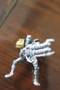 WARHAMMER NECRONS NECRON WARRIOR STANDARD GAUSS REAPER (1) PAINTED MINIATURE NOS - Picture 1 of 1