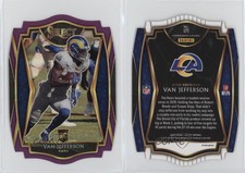 2020 Panini Select Premier Level Purple Prizm Die-Cut Van Jefferson Rookie RC