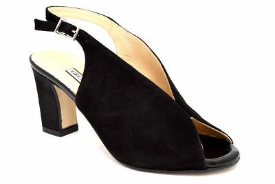 GRUNLAND EURI SA2554 H5 NERO Scarpe Sandali Eleganti Cinturino Tacco Medio Donna - Immagine 1 di 4