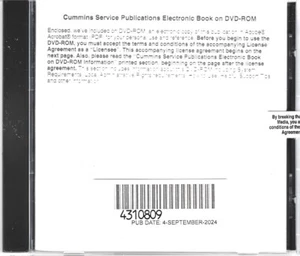 Cummins N14 STC, Celect & Celect Plus Factory Service Manual CD-ROM 4310809 - Picture 1 of 1