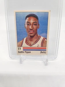 Scottie Pippen 1988-89 Panini ROOKIE Stickers ITALY #77 NBA Chicago Bulls RARE - Picture 1 of 2