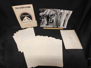 RARE THE GODFATHER 1972 PRESS KIT WITH PHOTOS AND BIOS STUDIO 28 RARE RARE - Picture 1 of 18