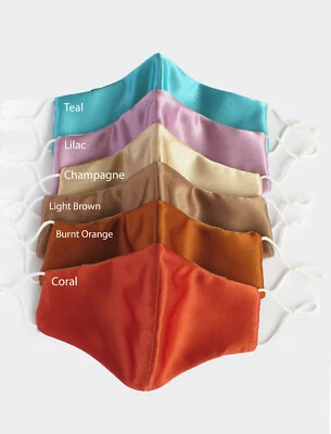 Washable Face Masks ,Cute Satin Adult Face Mask, High Quality Dust Mask/Wedding  - Image 1 of 4