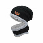 Winter Knitted Hat Chunky Beanie Fleece Outdoor Neck Warm Women/men Hat Y