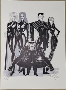 Original Comic Art Commission Movie X-Men Animated Style Marvel 20th Century Fox - Bild 1 von 8