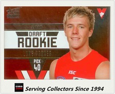 2011 Select AFL Infinity Draft Rookie Card DR15 Luke Parker (Sydney)