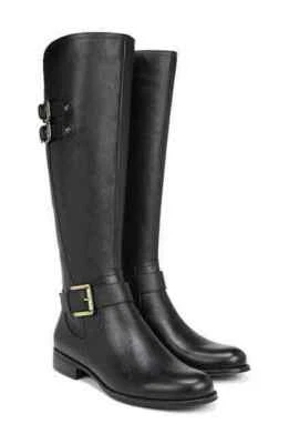 Naturalizer Jessie Bota de pantorrilla ancha MUJER TALLA 4,5 M NEGRA NUEVA *E Foto 1 de 4