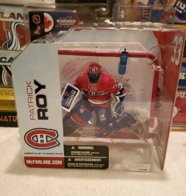 Camiseta McFarlane NHL Patrick Roy Serie 5 Variante Roja Montreal Canadians RARA Foto 1 de 2