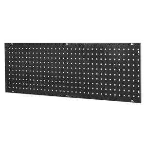 6pcs Steel Metal Peg Board pegboard Hook Panel Shed Garage Wall Workshop Black - Picture 1 of 21