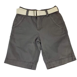 Mossimo Shorts Boy's 26 Gray Flat Front Relaxed Fit Casual New Pants School Play - Picture 1 of 11