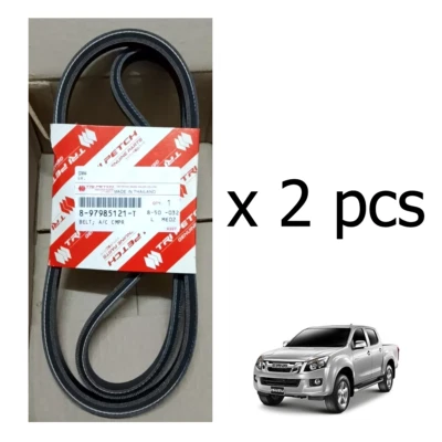 2 pcs Genuine Belt A/C Compressor #897985121T Isuzu D-Max 2012-19 O - Image 1 of 4
