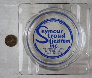 Posacenere assicurazione Dunkerque Indiana Seymour Stroud Siljestrom epoca anni 60 SCARCE --- - Foto 1 di 1