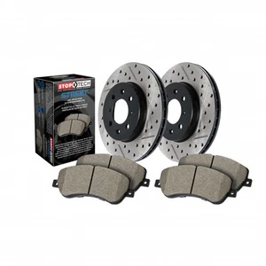 StopTech For Audi S7 2015 2016 Axle Pack Rear Rotors + Pads Package - Picture 1 of 4